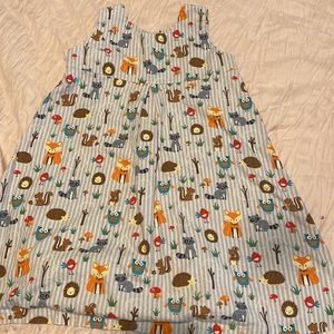 Vintage looking little girl animal dress